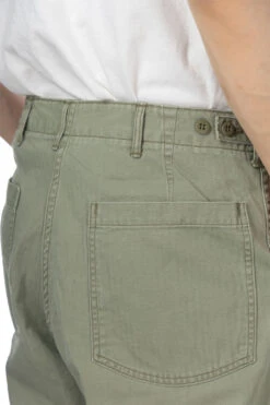 Herringbone Summer Fatigue Pants - Green Used -Lemaire Shop OrSlow Herringbone Summer Fatigue Pants Green Used 01 5103 16 noe 06 m