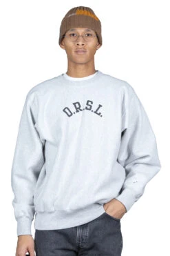 Reverse Weave H. Weight Vintage Crew Sweat (ORSL)- Light Gray