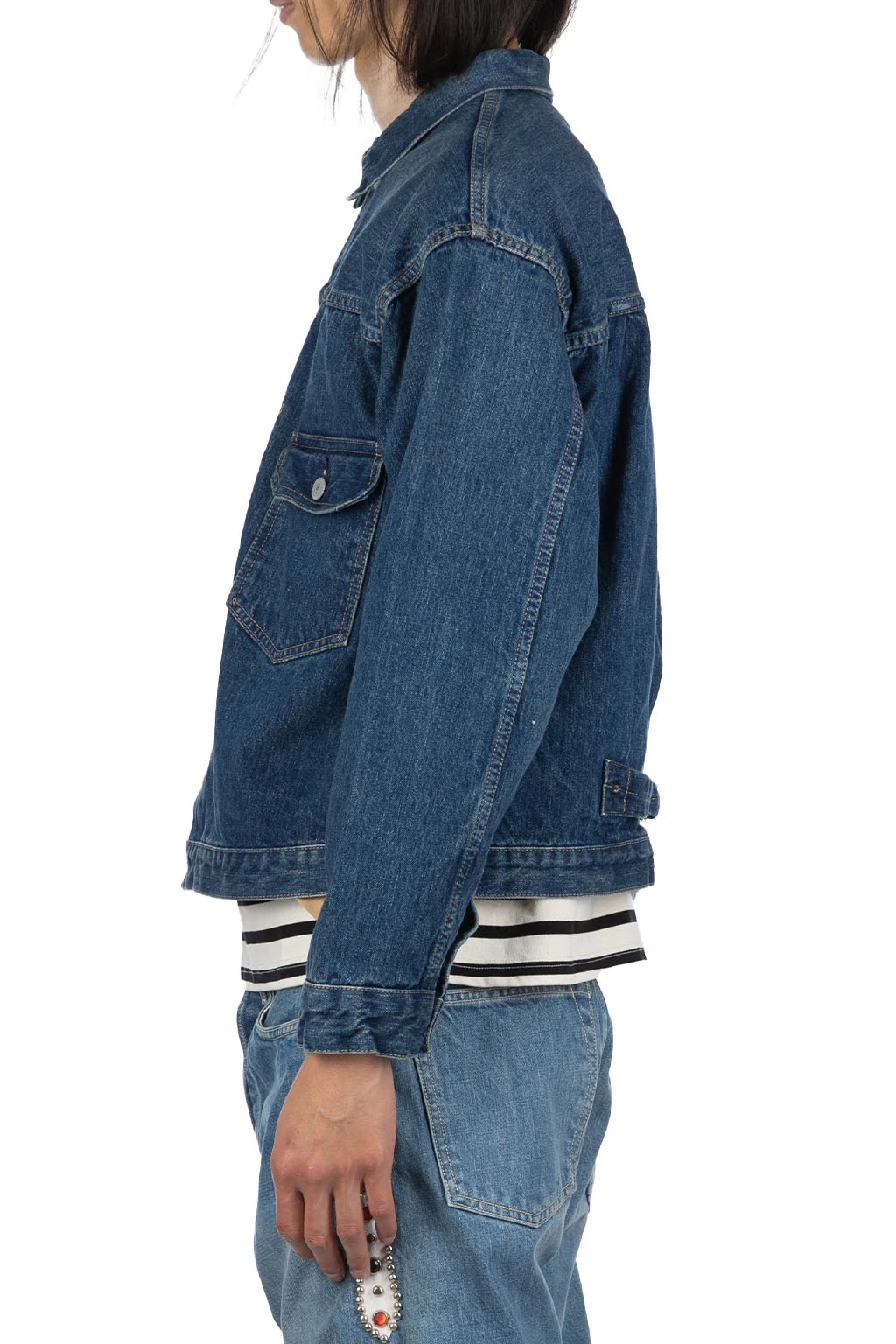 Type 1 40's Pleated Front Blouse Vintage Wash - Image 3