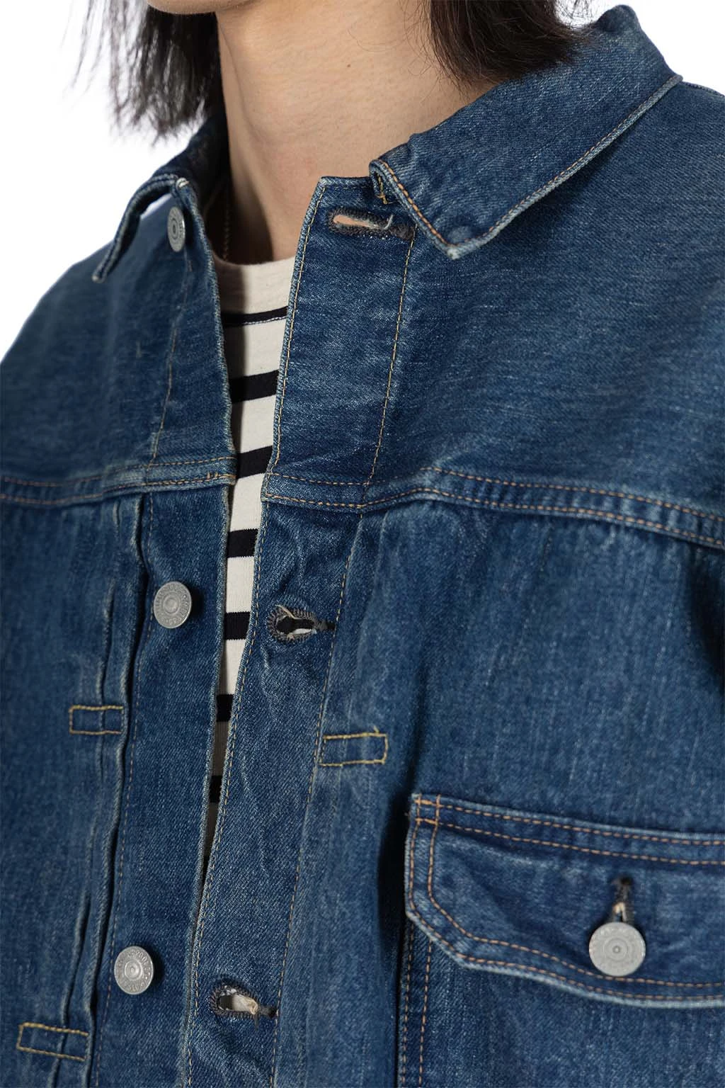 Type 1 40's Pleated Front Blouse Vintage Wash - Image 5