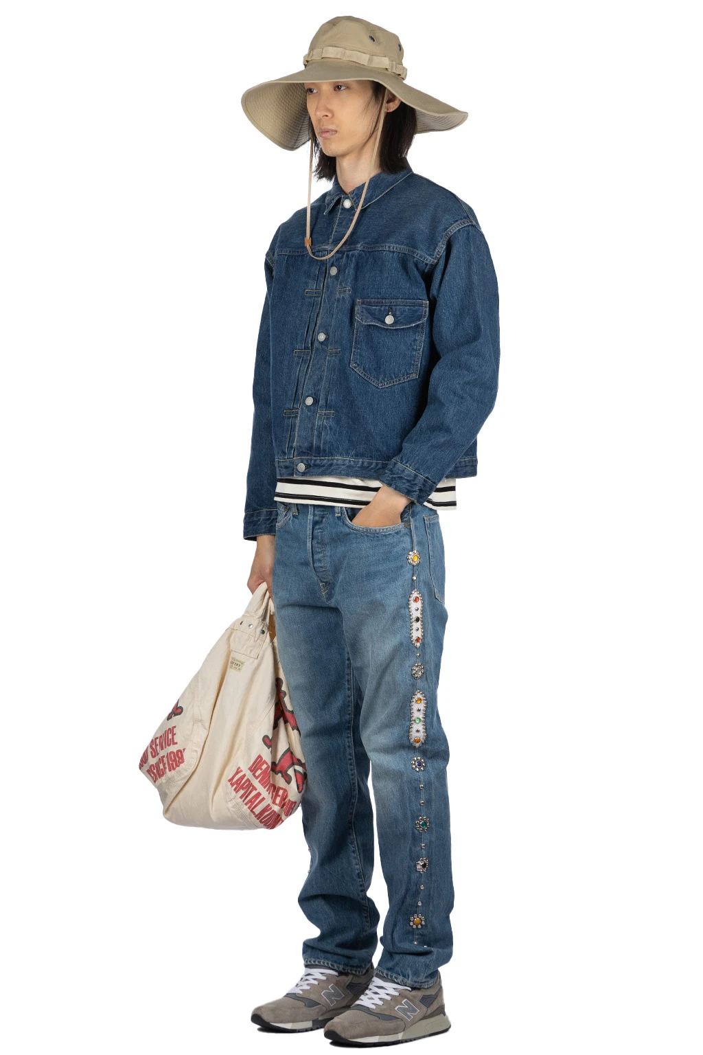 Type 1 40's Pleated Front Blouse Vintage Wash - Image 7