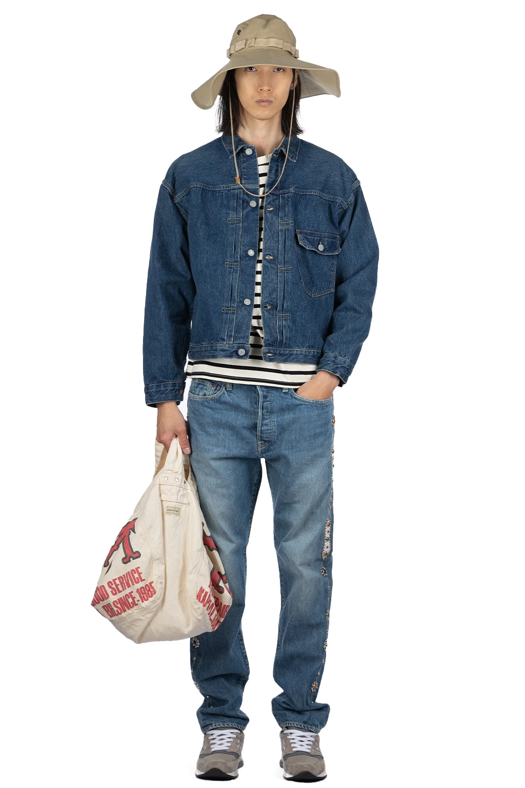 Type 1 40's Pleated Front Blouse Vintage Wash - Image 8