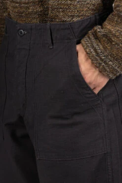 US Army Fatigue Pants - Black -Lemaire Shop OrSlow US Army Fatigue Pants Black 01 5002 61 ta 26 m
