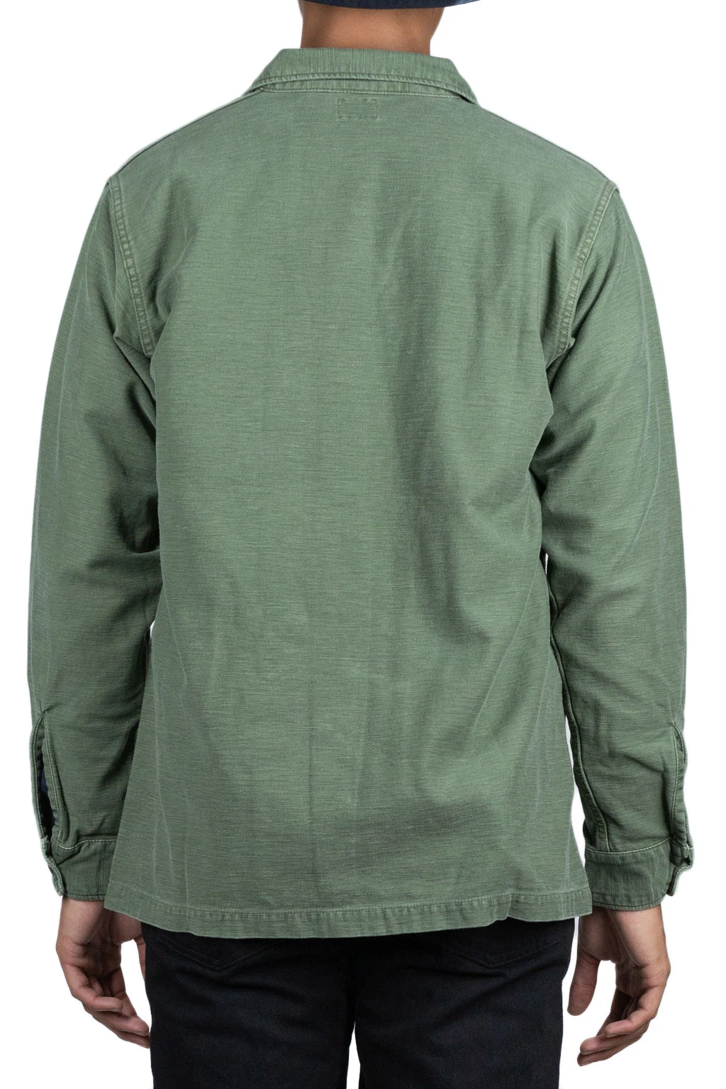 US Army Fatigue Shirt (Vintage Washed) - Green Used 4 US Army Fatigue Shirt (Vintage Washed) - Green Used - Image 4