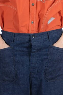 US Navy Side Seamless Denim Pants - One Wash -Lemaire Shop OrSlow US Navy Side Seamless Denim Pants One Wash 03 5131 81 ta 15 m