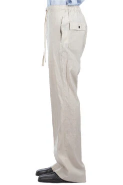 Linen Trousers - Natural -Lemaire Shop SOE Ready to Wear Linen Trousers Natural 1241 60 013 NT 003