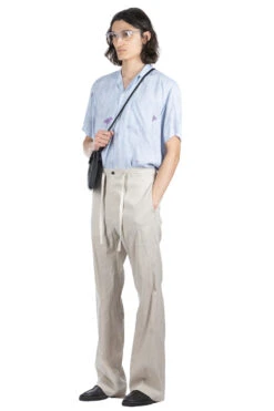 Linen Trousers - Natural -Lemaire Shop SOE Ready to Wear Linen Trousers Natural 1241 60 013 NT 008