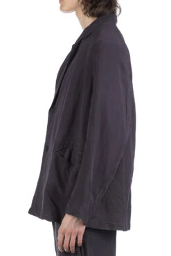 Rayon Paper Jacket - Black Navy -Lemaire Shop SOE Ready to Wear Rayon Paper Jacket Black Navy 1241 40 001 BN 03