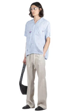 Wine Stain H/S Shirt -Lemaire Shop SOE Ready to Wear Wine Stain HS Shirt 1241 81 003 SAX 08