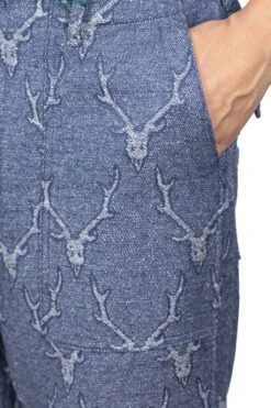 Fatigue Pant - Deer Skull Jq. - Navy 11 Fatigue Pant - Deer Skull Jq. - Navy -Lemaire Shop South2 West8 Fatigue Pant Deer Skull Jq Navy LQ714 05 m