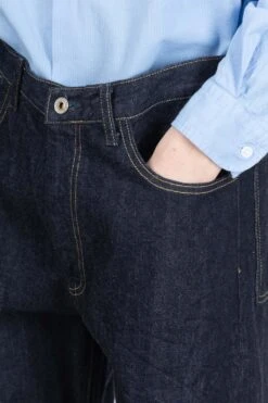 5 Pocket Denim Pants - Navy -Lemaire Shop Still by Hand 5 Pocket Denim Pants Navy DN0193OS NV 05