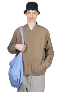 Cupro Mixed Blouson - Khaki