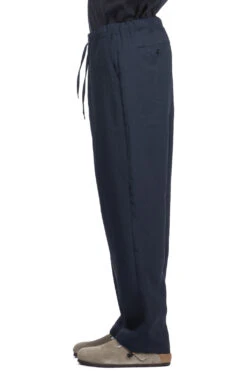 Free Adjusting Pants - Navy -Lemaire Shop Still by Hand Free Adjusting Pants Navy PT05241OS NV 03