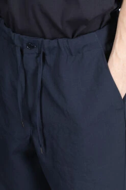 Free Adjusting Pants - Navy -Lemaire Shop Still by Hand Free Adjusting Pants Navy PT05241OS NV 05