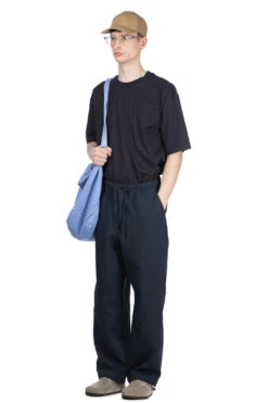 Free Adjusting Pants - Navy -Lemaire Shop Still by Hand Free Adjusting Pants Navy PT05241OS NV 08
