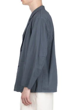 Garment-Dye 2B Jacket - Blue Grey 10 Garment-Dye 2B Jacket - Blue Grey -Lemaire Shop Still by Hand Garment Dye 2B Jacket Blue Grey JK01241OS BG 03