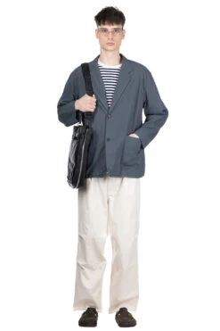 Garment-Dye 2B Jacket - Blue Grey 15 Garment-Dye 2B Jacket - Blue Grey -Lemaire Shop Still by Hand Garment Dye 2B Jacket Blue Grey JK01241OS BG 09