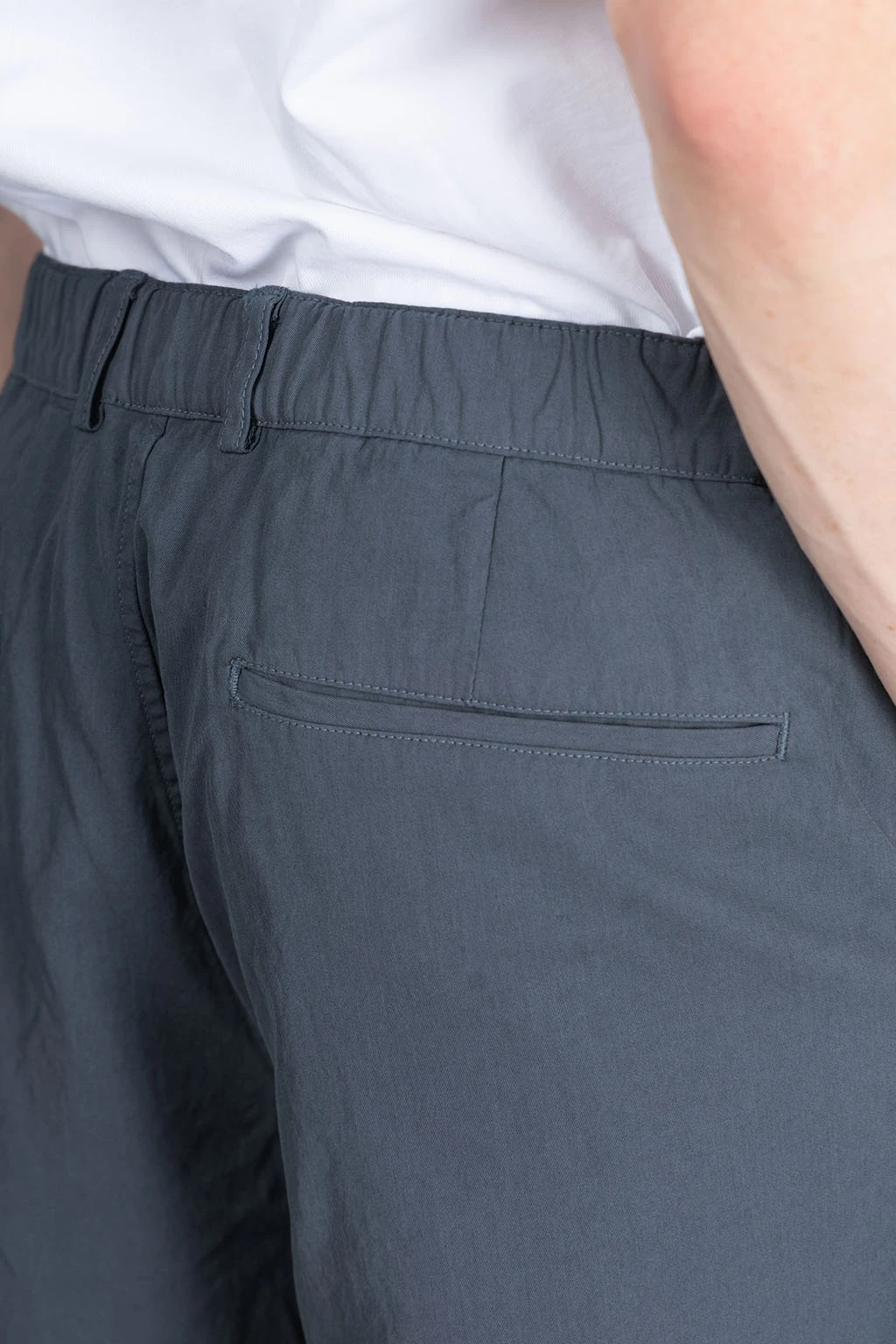 Garment-Dye 4 Tuck Pants - Blue Grey 6 Garment-Dye 4 Tuck Pants - Blue Grey - Image 6