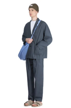 Garment-Dye 4 Tuck Pants - Blue Grey 15 Garment-Dye 4 Tuck Pants - Blue Grey -Lemaire Shop Still by Hand Garment Dye 4 Tuck Pants Blue Grey PT02241OS BG noe 08