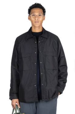 Micro Rip Padded Shirt - Black