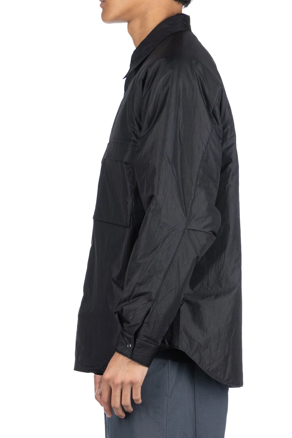 Micro Rip Padded Shirt - Black 3 Micro Rip Padded Shirt - Black - Image 3