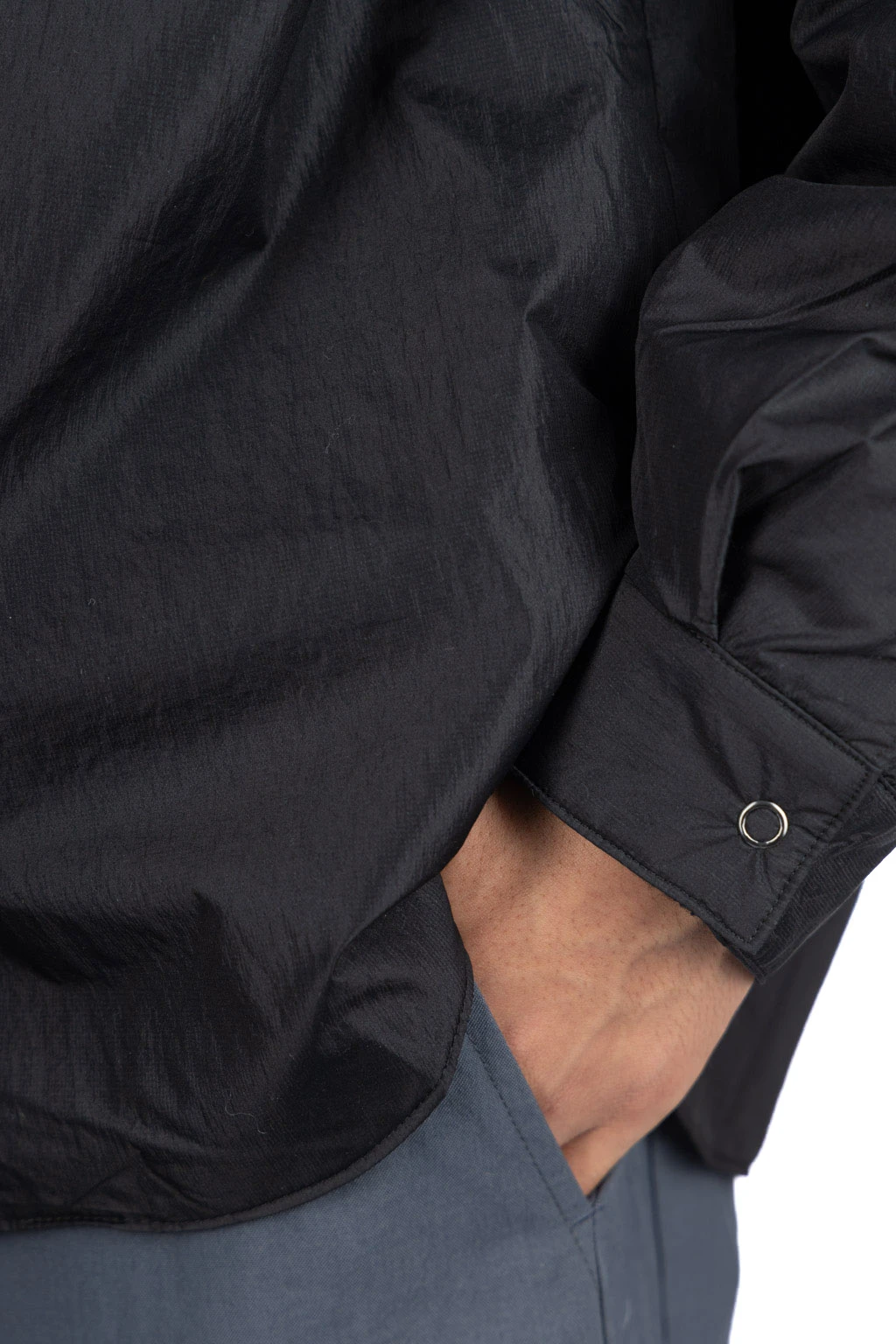 Micro Rip Padded Shirt - Black 6 Micro Rip Padded Shirt - Black - Image 6