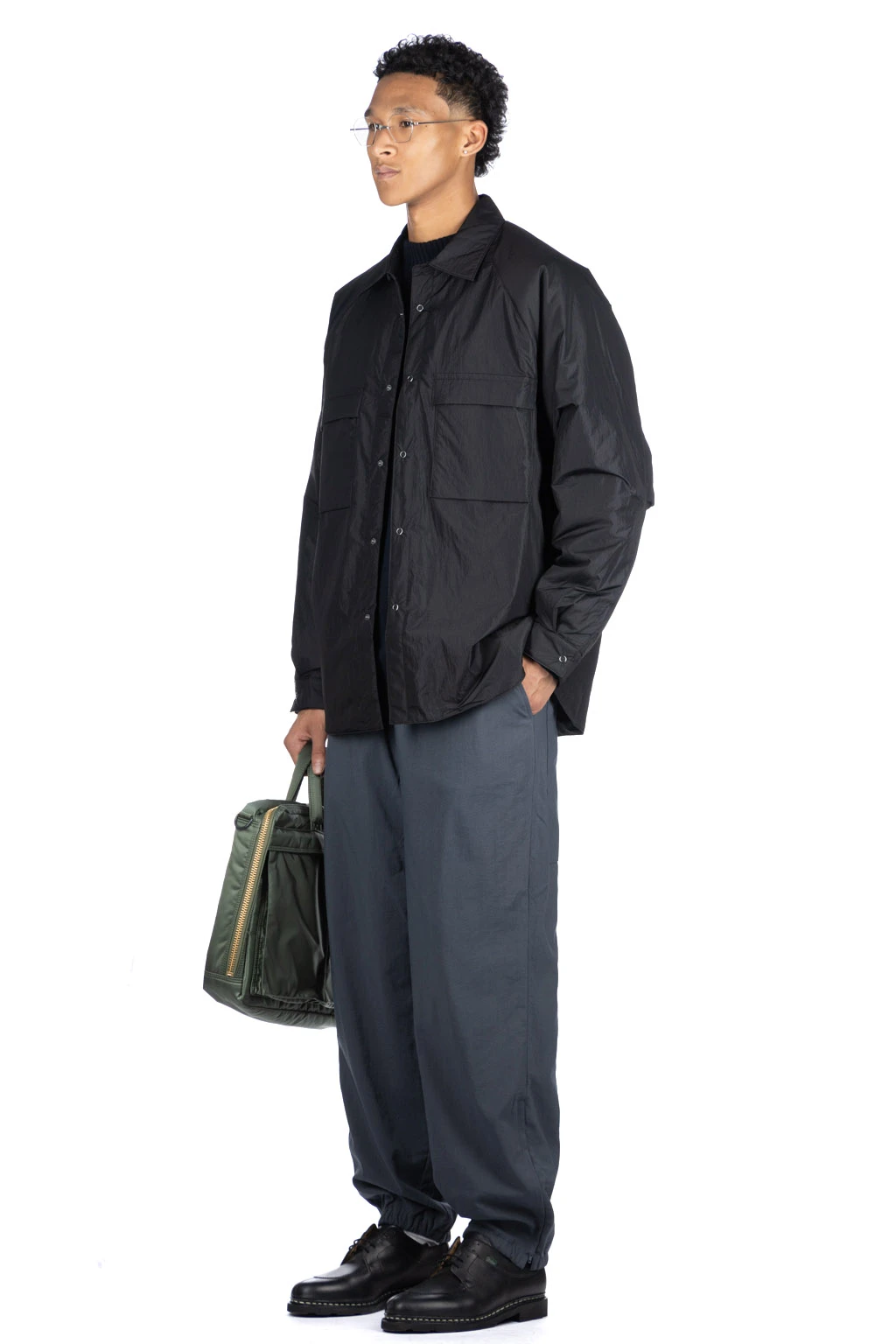 Micro Rip Padded Shirt - Black 8 Micro Rip Padded Shirt - Black - Image 8