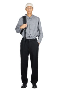 Shetland Wool Pants - Black