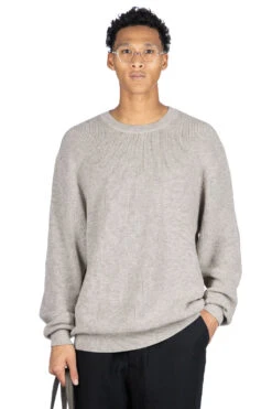 Yak Mix Cotton Sweater - Taupe