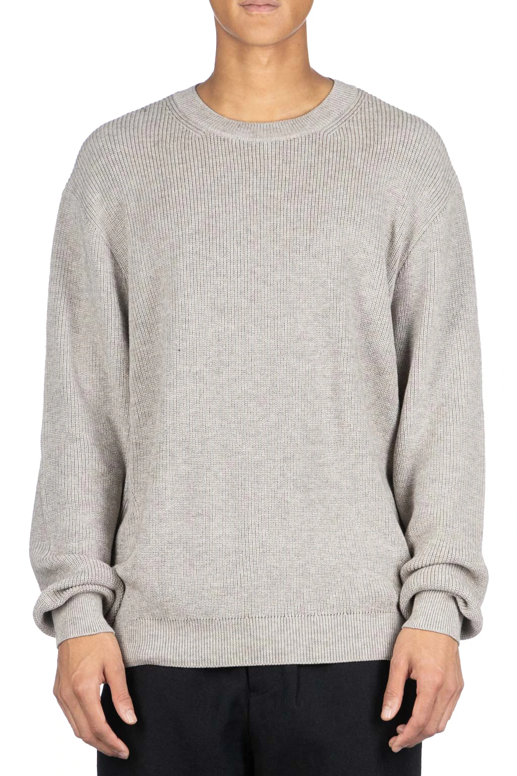 Yak Mix Cotton Sweater - Taupe 2 Yak Mix Cotton Sweater - Taupe - Image 2