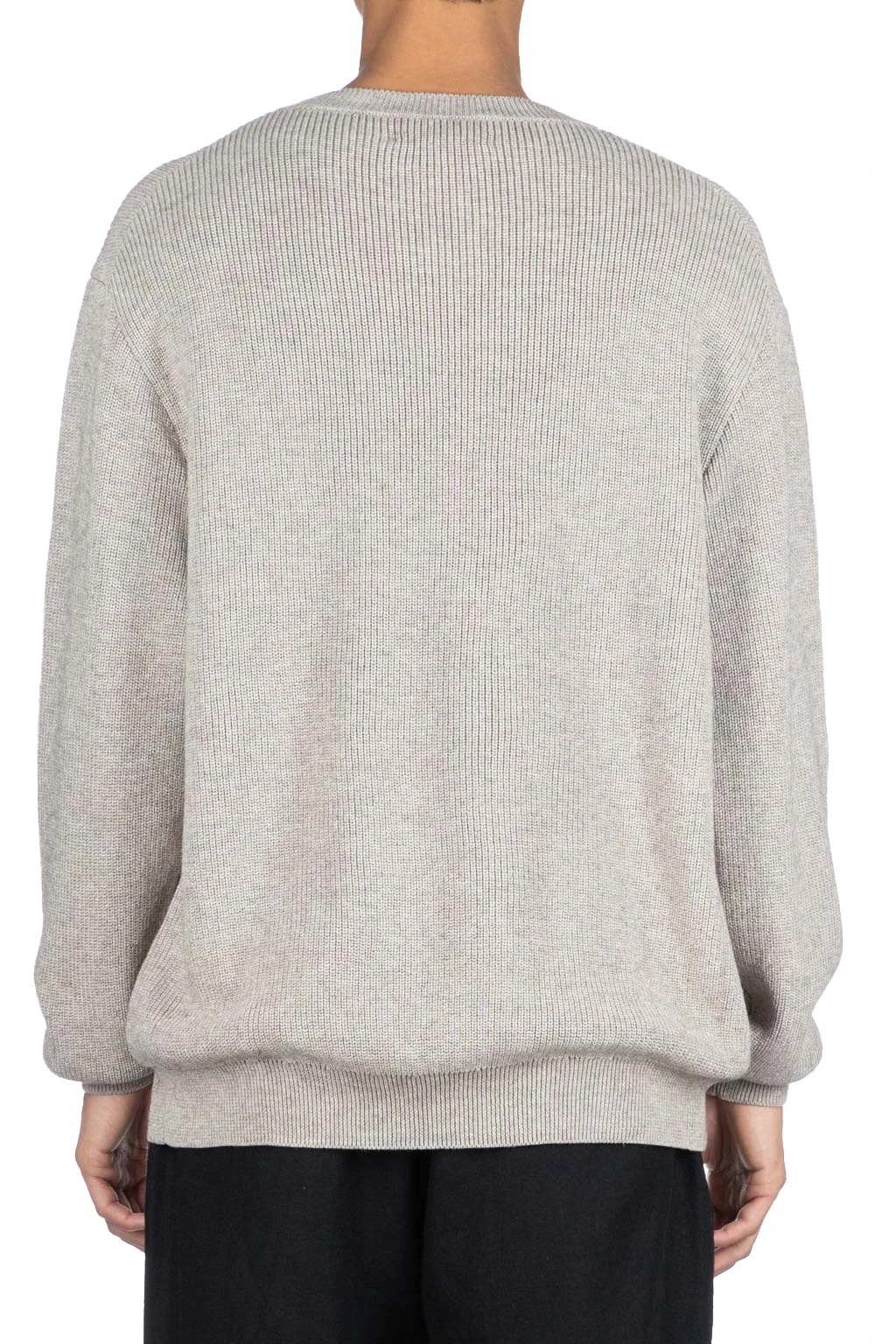 Yak Mix Cotton Sweater - Taupe 4 Yak Mix Cotton Sweater - Taupe - Image 4