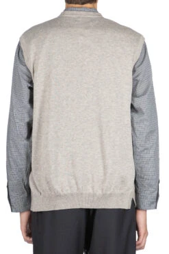 Yak Mix Cotton Vest - Taupe 10 Yak Mix Cotton Vest - Taupe -Lemaire Shop Still by Hand Yak Mix Cotton Vest Taupe KN07233 TP 04