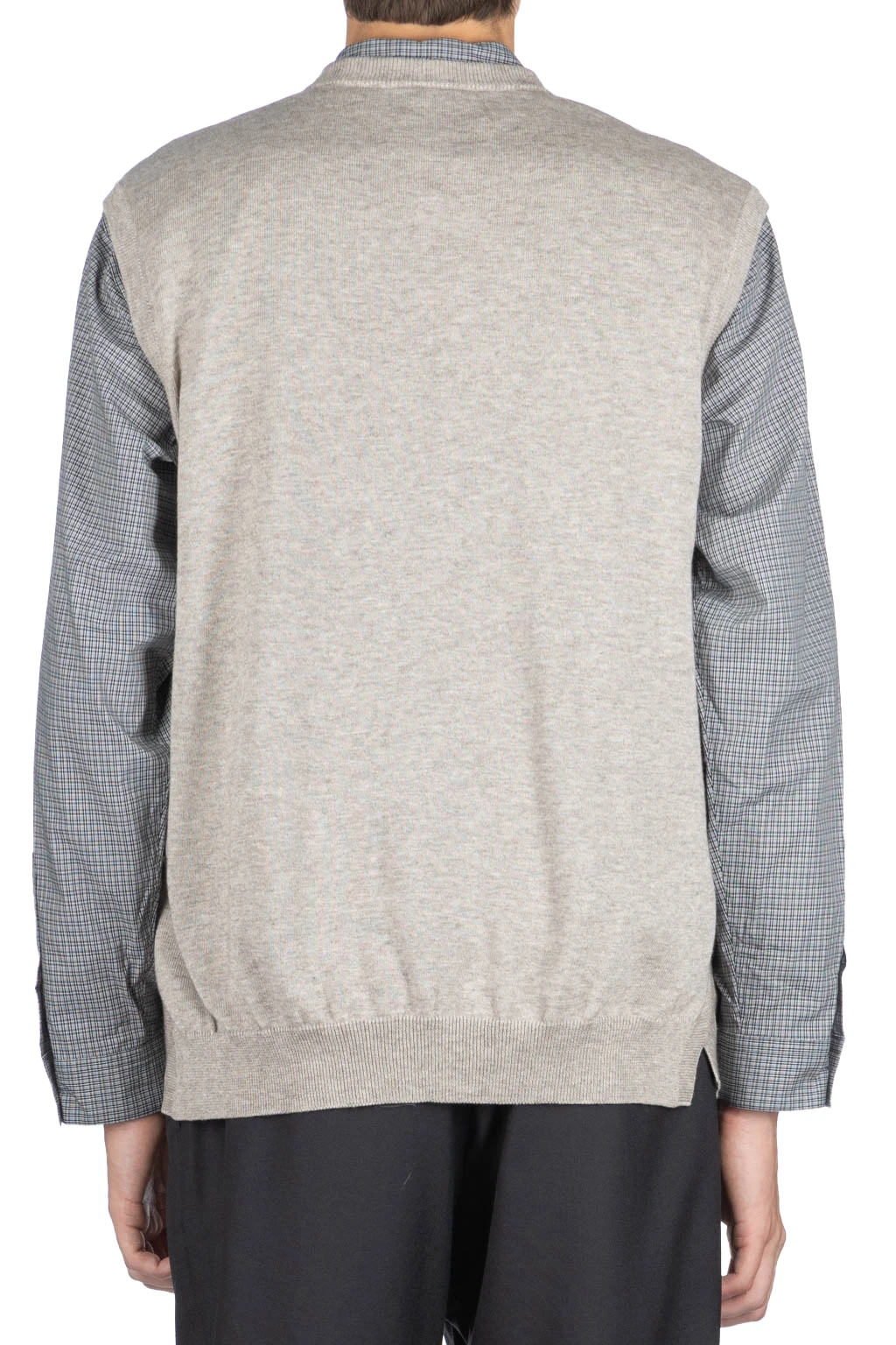 Yak Mix Cotton Vest - Taupe 4 Yak Mix Cotton Vest - Taupe - Image 4