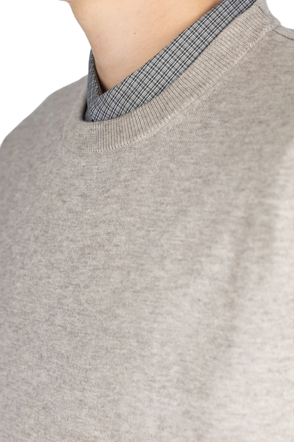 Yak Mix Cotton Vest - Taupe 5 Yak Mix Cotton Vest - Taupe - Image 5