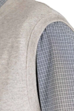 Yak Mix Cotton Vest - Taupe 12 Yak Mix Cotton Vest - Taupe -Lemaire Shop Still by Hand Yak Mix Cotton Vest Taupe KN07233 TP 06