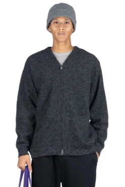 Zip Up Cardigan - Ink Black