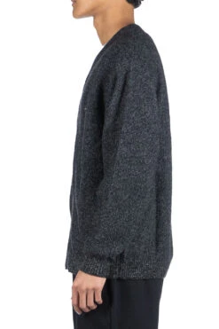 Zip Up Cardigan - Ink Black -Lemaire Shop Still by Hand Zip Up Cardigan Ink Black KN03233 IB noe 03