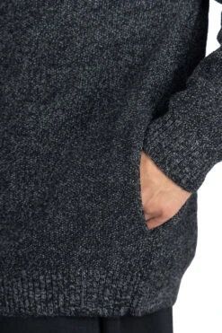 Zip Up Cardigan - Ink Black -Lemaire Shop Still by Hand Zip Up Cardigan Ink Black KN03233 IB noe 06