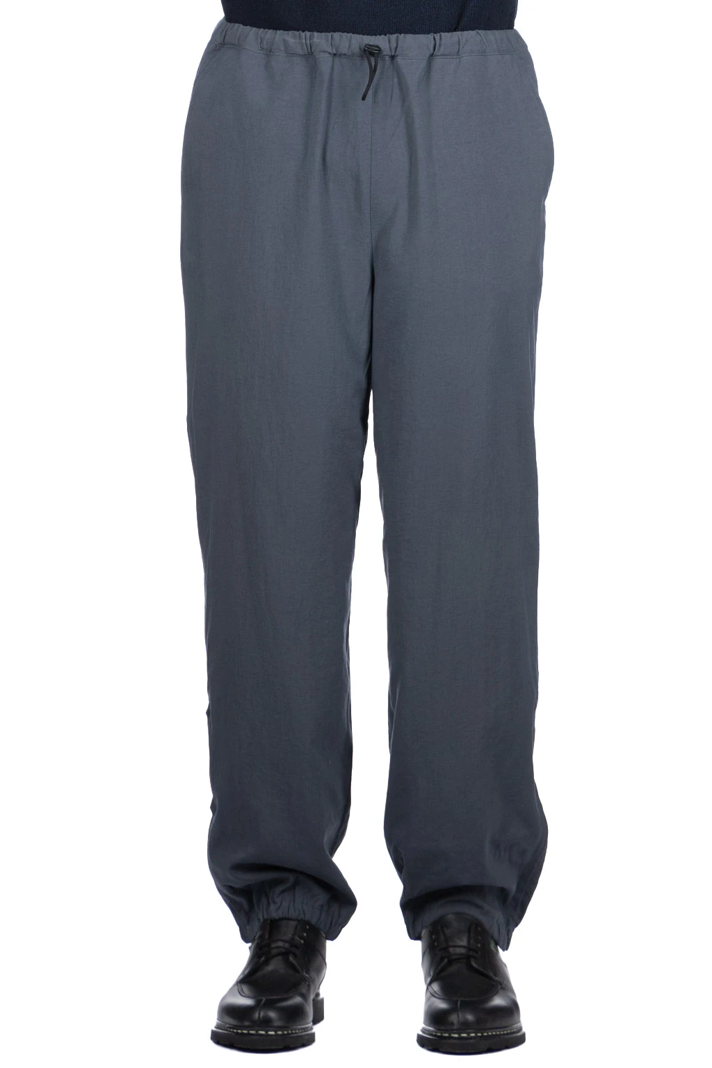 Zipped Hem Nylon Pants - Blue Grey 2 Zipped Hem Nylon Pants - Blue Grey - Image 2