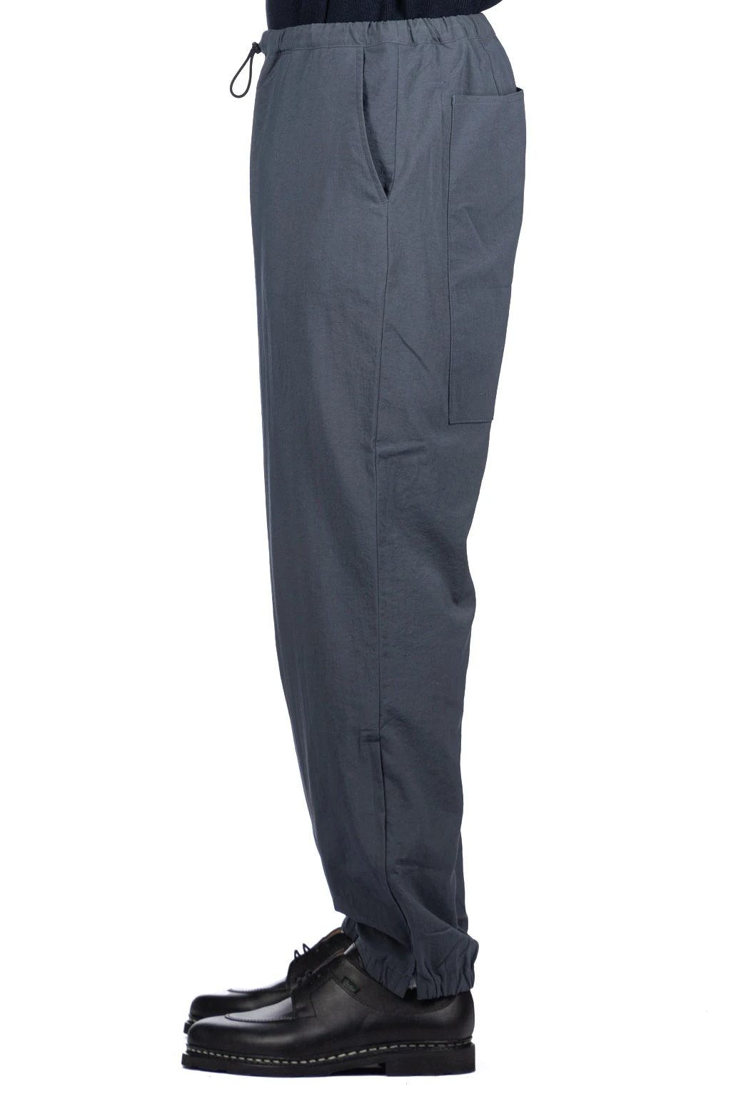 Zipped Hem Nylon Pants - Blue Grey 3 Zipped Hem Nylon Pants - Blue Grey - Image 3