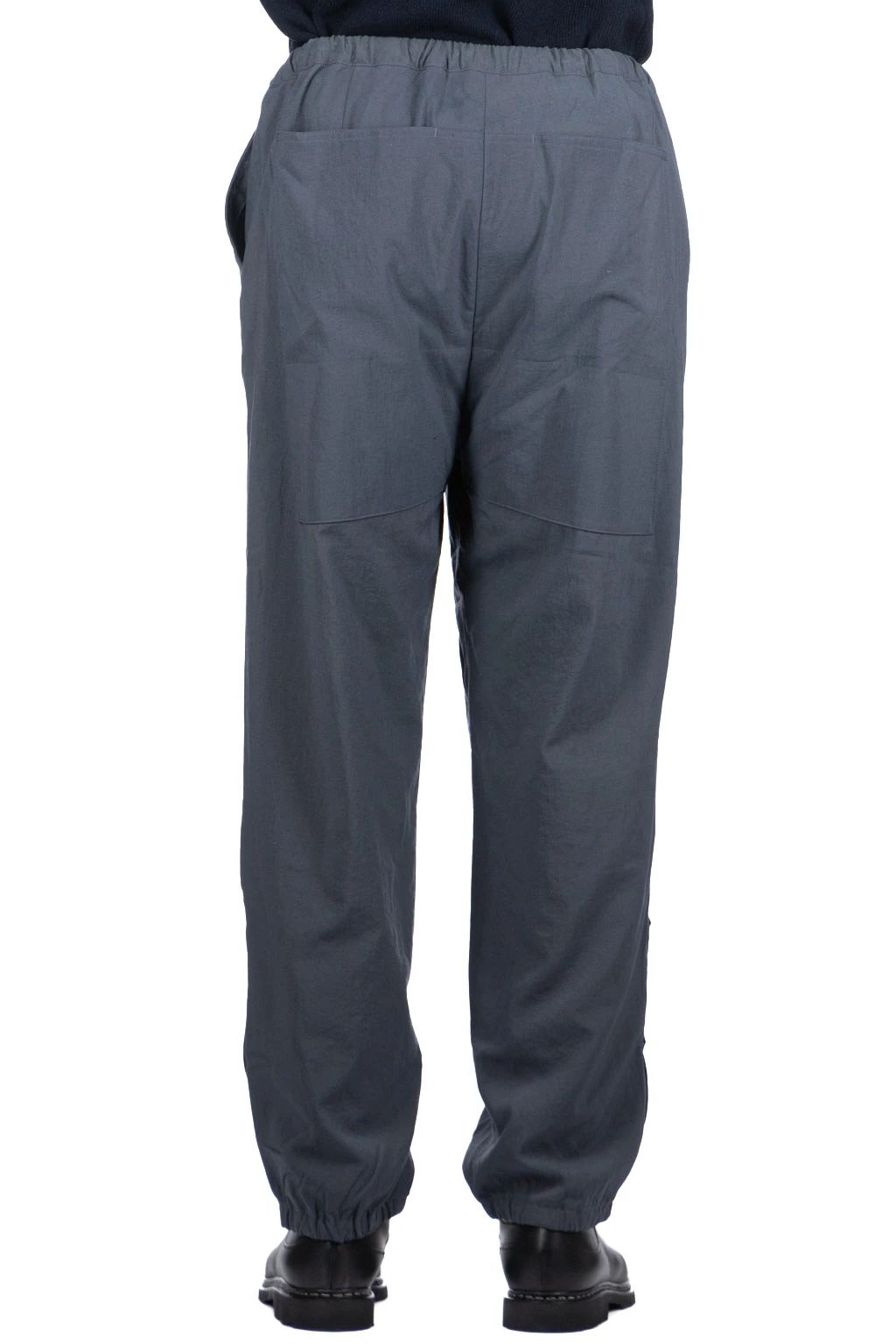 Zipped Hem Nylon Pants - Blue Grey 4 Zipped Hem Nylon Pants - Blue Grey - Image 4