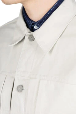 11oz Cotton Pique 1953 Jacket - Off White -Lemaire Shop Sugar Cane 11oz Cotton Pique 1953 Jacket Off White SC15290 105 05