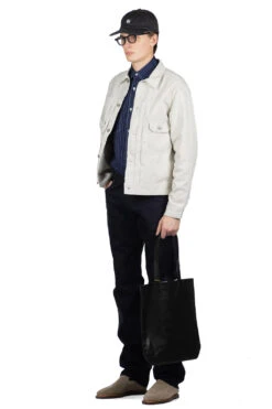 11oz Cotton Pique 1953 Jacket - Off White -Lemaire Shop Sugar Cane 11oz Cotton Pique 1953 Jacket Off White SC15290 105 07