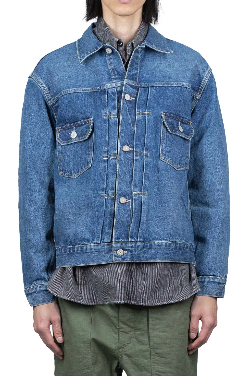 14.25oz TYPE II Denim Jacket 1953 Model - Aged Model 2 14.25oz TYPE II Denim Jacket 1953 Model - Aged Model - Image 2