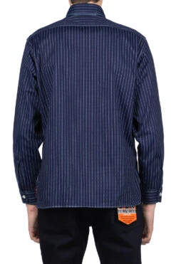 Fiction Romance 8.5oz Wabash Stripe Work Shirt - N. Navy -Lemaire Shop Sugar Cane Fiction Romance 85oz Wabash Stripe Work Shirt N Navy SC29164 420 04