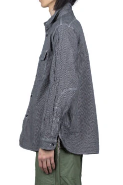 Jean Cord Work Shirt - Black -Lemaire Shop Sugar Cane Jean Cord Work Shirt Black SC25511 119 noe 03 m