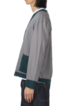 Cotton Old School Cardigan - Grey -Lemaire Shop Tigre Brocante Cotton Old School Cardigan Grey UJK56F3 03