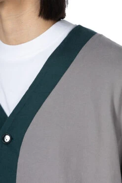 Cotton Old School Cardigan - Grey -Lemaire Shop Tigre Brocante Cotton Old School Cardigan Grey UJK56F3 05