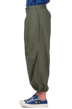 Stripe Pleated Wide Pants - Khaki -Lemaire Shop Tigre Brocante Stripe Pleated Wide Pants Khaki PT99TB31 03