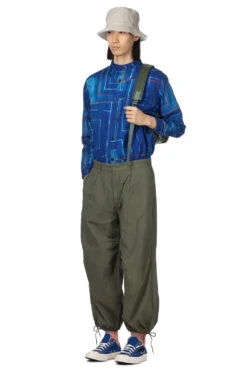 Stripe Pleated Wide Pants - Khaki -Lemaire Shop Tigre Brocante Stripe Pleated Wide Pants Khaki PT99TB31 08